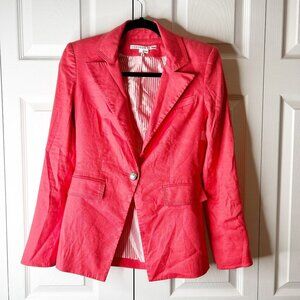 Veronica Beard Melon Danielle Dickey Linen Blend Blazer Jacket Women's Size 0